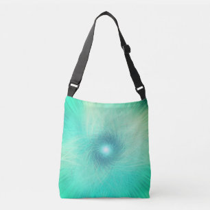 Fractal sun cross body bag