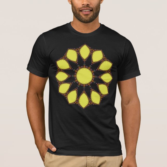 Fractal Sun Flower T-Shirt (Front)