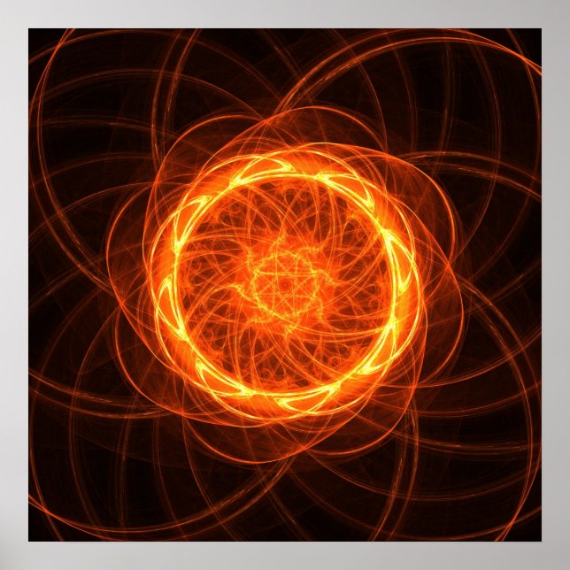 Fractal sunflower - Poster (Front)