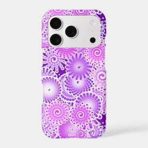 Fractal swirl pattern, shades of purple
