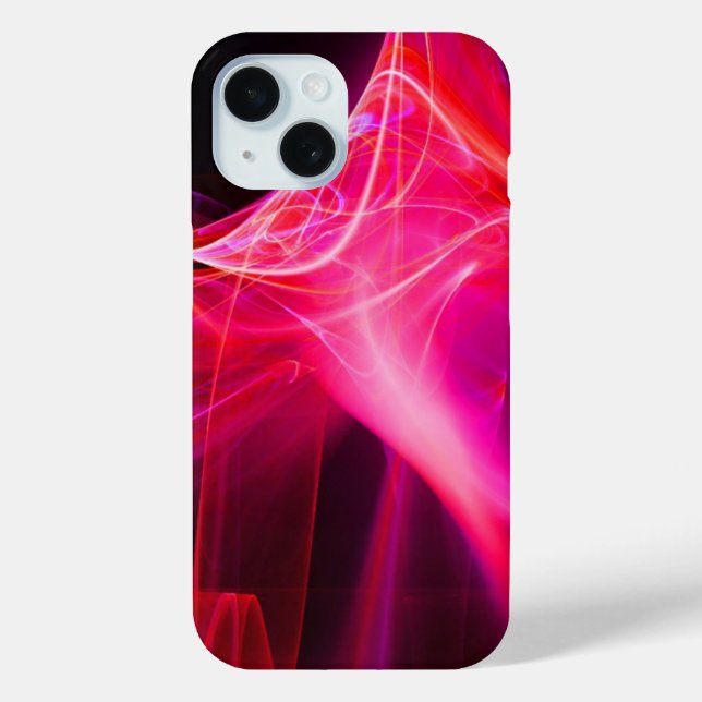 FRACTAL SWIRLS IN PURPLE PINK RED Case-Mate iPhone CASE (Back)