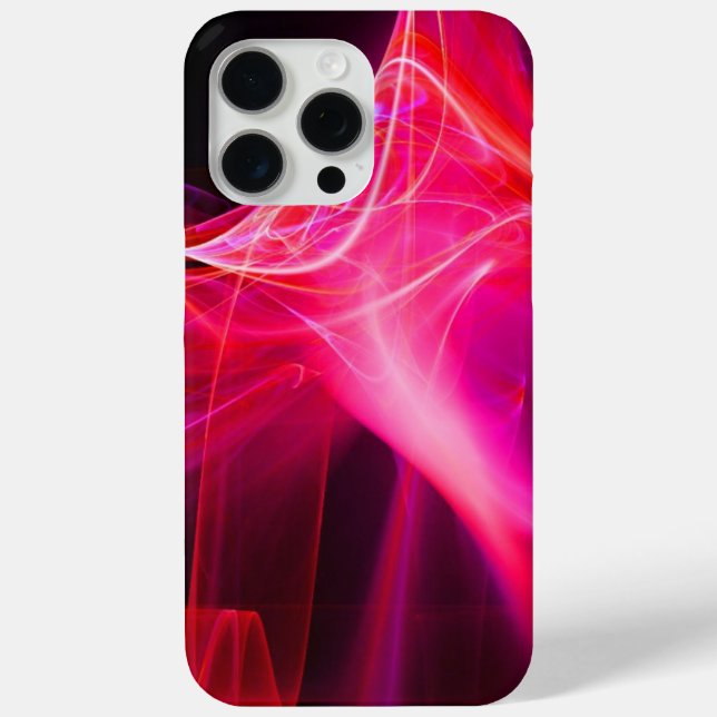 FRACTAL SWIRLS IN PURPLE PINK RED Case-Mate iPhone CASE (Back)