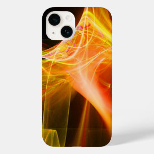 FRACTAL SWIRLS IN YELLOW ORANGE RED Case-Mate iPhone 14 CASE
