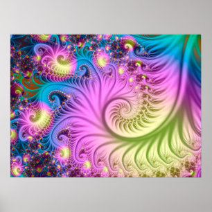 Fractal Tentacles Poster