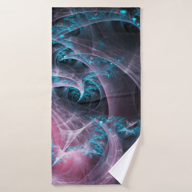 Fractal texture background design bath towel (Bath Towel)