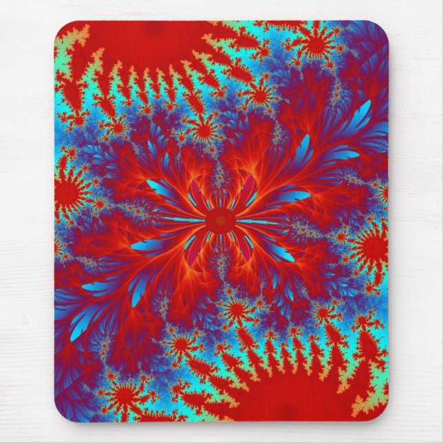 fractal tie-dye mouse mat (Front)