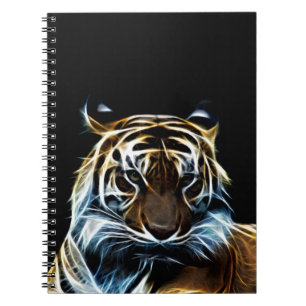 Fractal tiger notebook