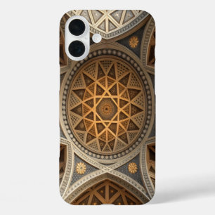 Fractal triangle mirror symmetry iPhone 16 plus case