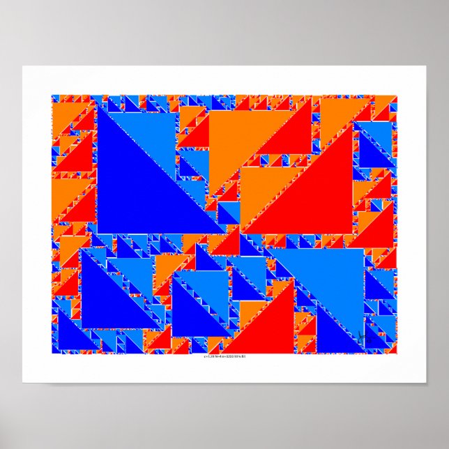 fractal truchet tiles poster (Front)
