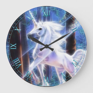 Fractal Unicorn Wall Clock