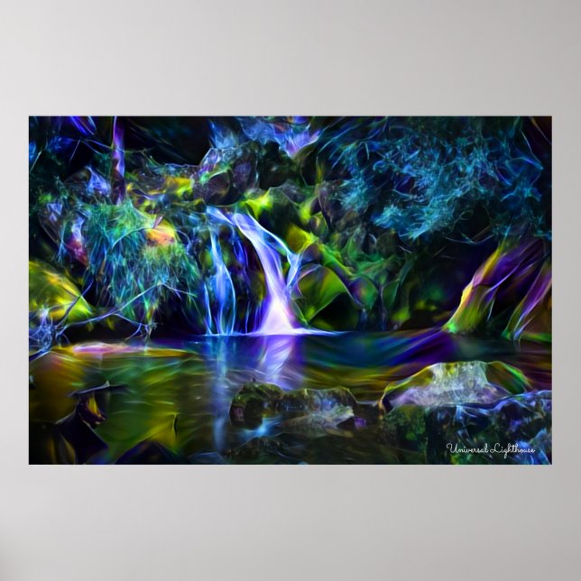 Fractal Waterfall Poster (Front)