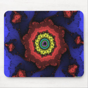 fractal wheel mouse mat