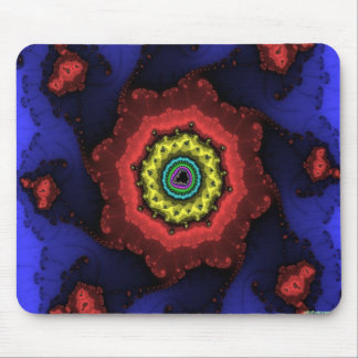 fractal wheel mouse mat