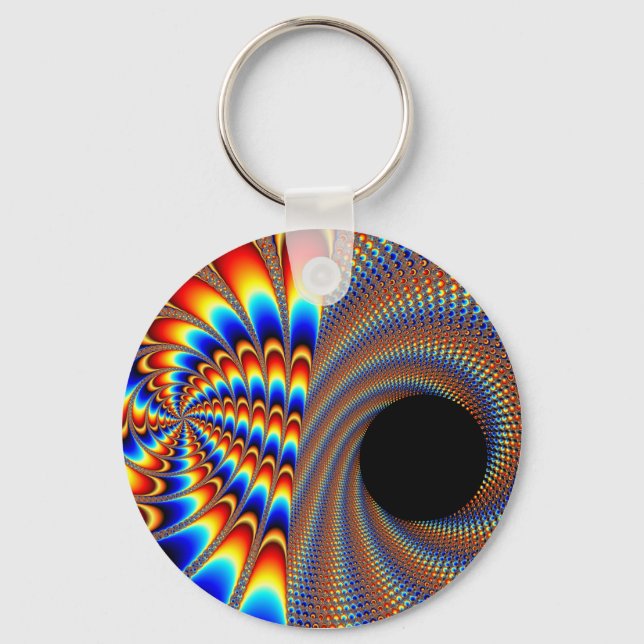 Fractal Wink Key Ring (Front)