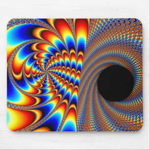 Fractal Wink Mouse Mat