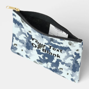 Fractal Winter Camouflage Accessory Pouch