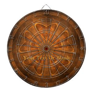 Fractal Wood Carving Dartboard