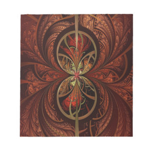 Fractal Wood Notepad