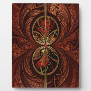 Fractal Wood Plaque
