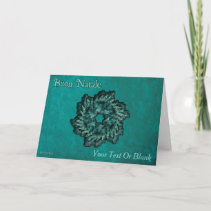 Fractal Wreath - Buon Natale Card