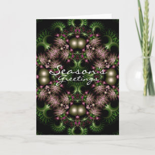 fractal wreath Card