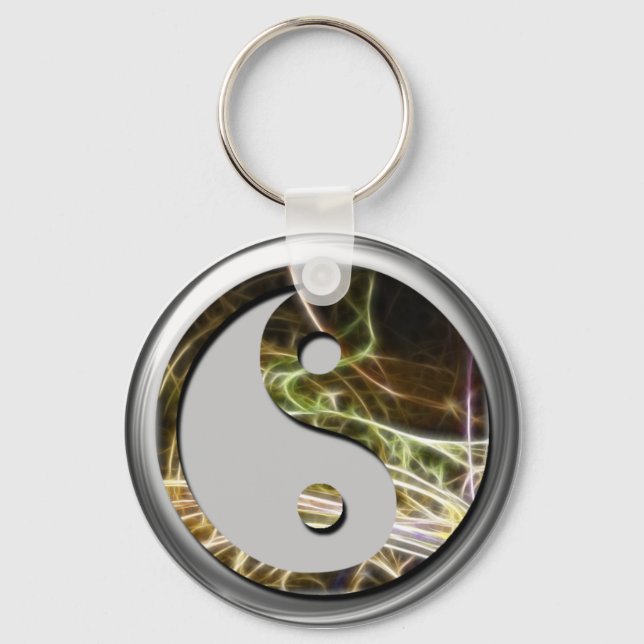 Fractal YingYang Keychain (Front)