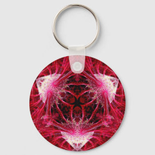 FractalART RedFaces Keychain