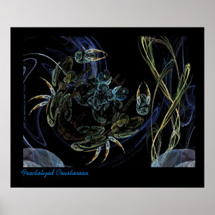 Fractalized Crustacean Poster