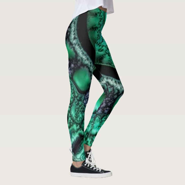 Fractalized malachite3 leggings (Right)