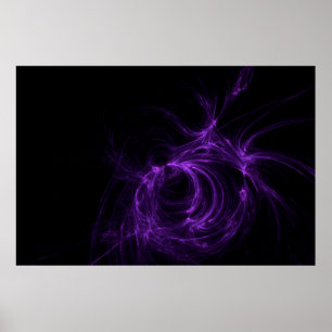 Fractals background gradient spiral poster