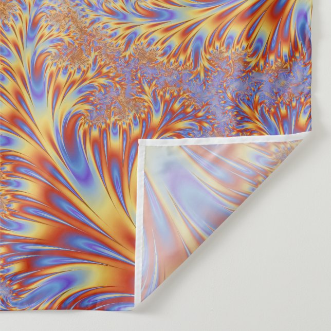 Fractals Vibrant Mesmerising Cool Colourful Trippy Tapestry (Detail)