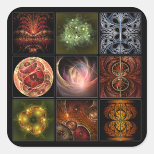 Fractalworld Square Sticker