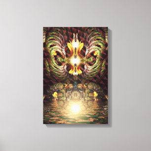 Fractapond Psychedelic Visions Art Canvas Print