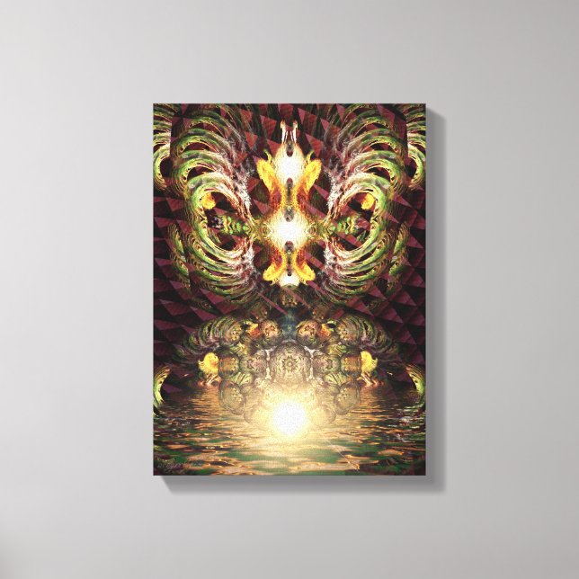 Fractapond Psychedelic Visions Art Canvas Print (Front)