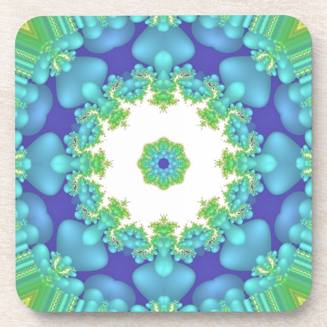 Fractascope 1 Cork Coaster (Front)