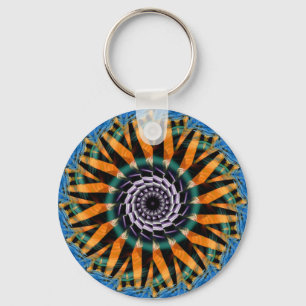 Fractidelic 017 Keychain