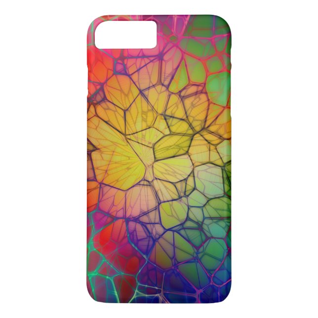 Fractured-Colourful Stained Glass Mosaic Case-Mate iPhone Case (Back)