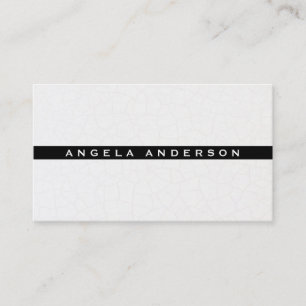 Fractured Contemporary / Black Stripe Business Card