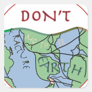 Fractured Earth--Edited.jpg Square Sticker