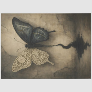 Fractured Flight Gothic Lace Butterfly – Dark Goth Tissue Paper