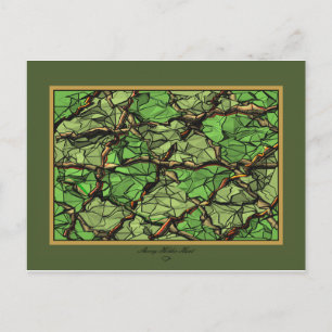 FRACTURED GREEN II POSTCARD