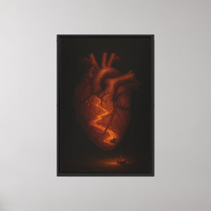 Fractured Heart Canvas Print