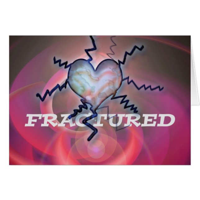 fractured heart card (Front Horizontal)