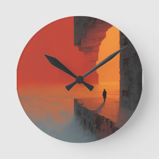 Fractured mind No. 1 Round Clock