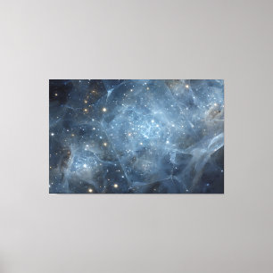 Fractured Nebula Starfield Cosmic Geometry Canvas Print