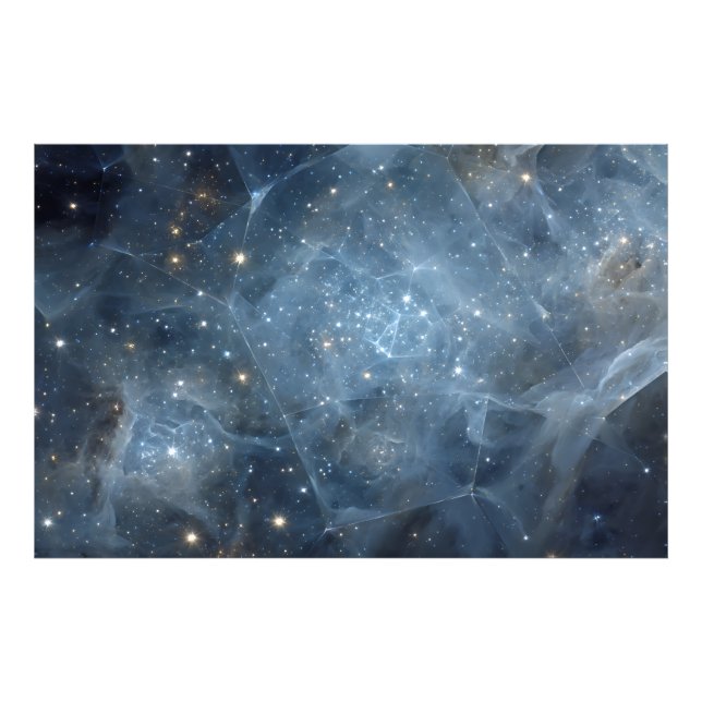 Fractured Nebula Starfield Cosmic Geometry Photo Print (Front)