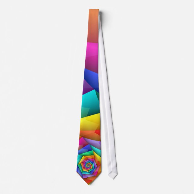 Fractured Rainbow Gay Pride LGBT Necktie (Front)