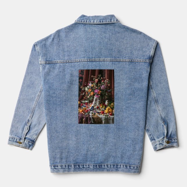Fractured Signal Reverie Denim Jacket (Back)