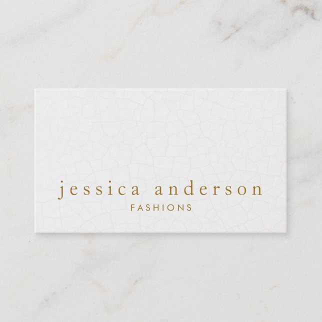 Fractured subtle elegant light minimalist business card (Front)