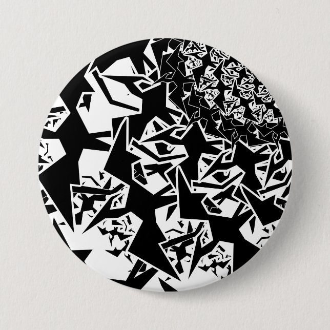 Fractyl Pterodactyl 7.5 Cm Round Badge (Front)